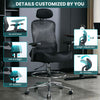 JONPONY Ergonomic Tall Drafting Chair 500Lbs, Mesh Executive Tall Office Chair, High Back Standing Desk Chair with Adjustable Headrest, Back, Arm & Foot Ring