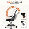 JONPONY High Back Mesh Office Chair with Adjustable Height ,Ergonomic Design Lumbar Support,Flip-up Armrests and Swivel Function for Home Office Gaming Computer Desk (Black)