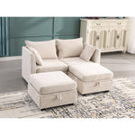 JONPONY Modular Couches and Sofas Sectional with Storage Sectional Sofa L Shaped Sectional Couch with Reversible Chaises