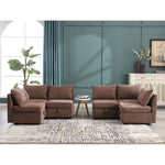 JONPONY Modular Couches and Sofas Sectional with Storage Sectional Sofa L Shaped Sectional Couch with Reversible Chaises