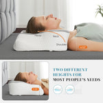 JONPONY Memory Foam Cervical Neck Pillow, Ergonomic Contour Design for Neck & Shoulder Pain Relief, Breathable