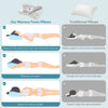 JONPONY Memory Foam Cervical Neck Pillow, Ergonomic Contour Design for Neck & Shoulder Pain Relief, Breathable