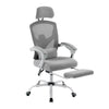 JONPONY Office Computer Desk Chair with Footrest, Ergonomic High-Back Mesh Rolling Work Swivel Reclining Chairs with Wheels, Comfortable Lumbar Support, Comfy Arms for Home, Bedroom, Gaming