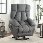 JONPONY Power Lift Recliner Chair Recliners for Elderly with Heat and Massage Recliner Chair for Living Room with Infinite Position and Side Pocket,Grey1