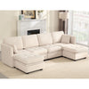 JONPONY Sectional Couch, Modular Sectional Sofa Pet-Friendly Couch with Storage, Sleeper Sectional Sofa, Comfortable Convertible Sectional Couches for Living Room