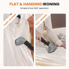 JONPONY Standing Garment Steamer 1500W, Professional Wrinkle Remover with 1.7L Water Tank for 55 Min Continuous Steaming, Heats in 45 Seconds, Height Adjustable with Roll Wheels