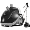 JONPONY Standing Garment Steamer 1500W, Professional Wrinkle Remover with 1.7L Water Tank for 55 Min Continuous Steaming, Heats in 45 Seconds, Height Adjustable with Roll Wheels