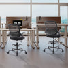 JONPONY Tall Drafting Office Chair,Desk Chair with Ergonomic Lumbar Support for Home, Office, Bedroom, for Adults,Black