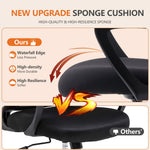 JONPONY Tall Drafting Office Chair,Desk Chair with Ergonomic Lumbar Support for Home, Office, Bedroom, for Adults,Gray