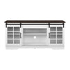 JONPONY TV Stand for TVs up to 65'' ,Media Entertainment Center Console Table with Doors Closed Storage, Distressed White