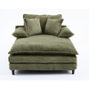 JONPONY Oversized 64''x54'' Chaise Lounge Chair Indoor, Upholstered Sofa Bed, Sleeper Couch Reading Chairs Fluffy Plush Faux Fur Cloud Sofas Couches with Adjustable Back for Living Room