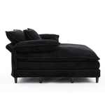 JONPONY Oversized 64''x54'' Chaise Lounge Chair Indoor, Upholstered Sofa Bed, Sleeper Couch Reading Chairs Fluffy Plush Faux Fur Cloud Sofas Couches with Adjustable Back for Living Room