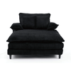 JONPONY Oversized 64''x54'' Chaise Lounge Chair Indoor, Upholstered Sofa Bed, Sleeper Couch Reading Chairs Fluffy Plush Faux Fur Cloud Sofas Couches with Adjustable Back for Living Room