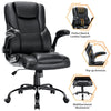 JONPONY Big and Tall Office Chair 400LBS Wide Seat Ergonomic Computer Desk Chair High Back Executive Leather Chair Adjustable Task Chair Lumbar Back Support 8 Hours Heavy Duty Design,Black