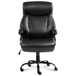 JONPONY Big and Tall Office Chair 500LBS Wide Seat Ergonomic Computer Desk Chair High Back Executive Leather Chair Adjustable Task Chair Lumbar Back Support 8 Hours Heavy Duty Design