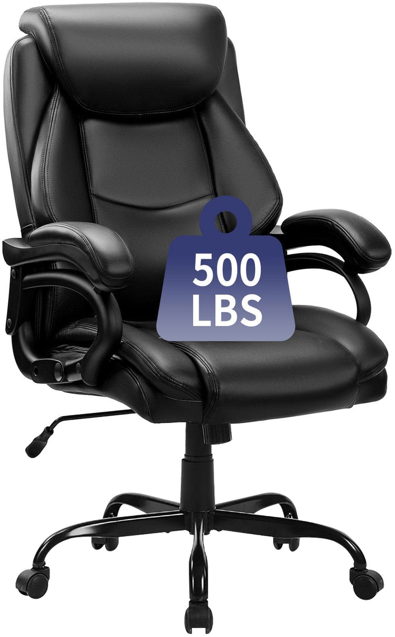 Heavy Duty Office Chair Big Tall Office Chair With Footrest 500lb