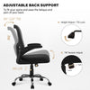 JONPONY Big and Tall Office Chair 400LBS，Ergonomic Office Chair, Task Chair, Comfort Desk Chair with Adjustable Lumbar Support and Flip up Arms, 400lb, Black