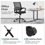 JONPONY Big and Tall Office Chair Ergonomic Office Chair with Lumbar Support, Adjustable height ,8 Hours Heavy Duty Design,Black
