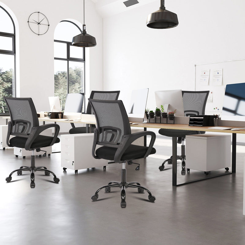JONPONY Big and Tall Office Chair Ergonomic Office Chair with Lumbar Support, Adjustable height ,8 Hours Heavy Duty Design,Black