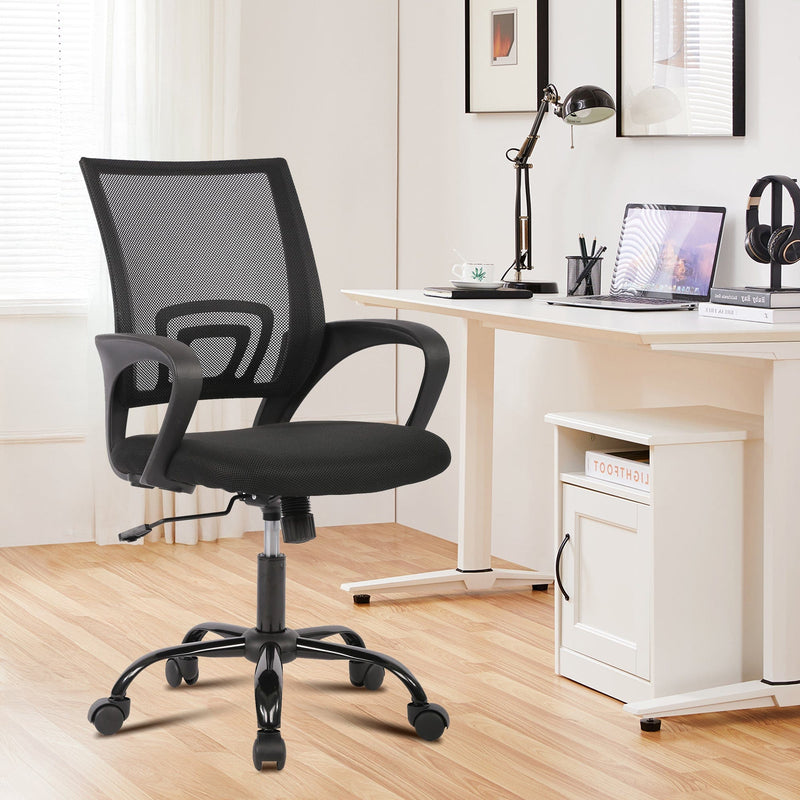 JONPONY Big and Tall Office Chair Ergonomic Office Chair with Lumbar Support, Adjustable height ,8 Hours Heavy Duty Design,Black