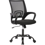 JONPONY Big and Tall Office Chair Ergonomic Office Chair with Lumbar Support, Adjustable height ,8 Hours Heavy Duty Design,Black