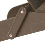 JONPONY Outdoor Folding HDPE Adirondack Chair, Patio Seat, Weather Resistant, Dark Grey