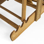JONPONY Outdoor Folding HDPE Adirondack Chair, Patio Seat, Weather Resistant, Natural Stained