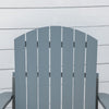 JONPONY Outsunny Wooden Adirondack Chair, Outdoor Patio Lawn Chair with Cup Holder, Weather Resistant Lawn Furniture, Classic Lounge for Deck, Garden, Backyard, Fire Pit, Dark Gray