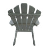 JONPONY Reclining Wooden Outdoor Rocking Adirondack chair,Grey