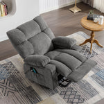 JONPONY Power Lift Recliner Chair Recliners for Elderly with Heat and Massage Recliner Chair for Living Room with Infinite Position and Side Pocket,USB Charge Port,Grey