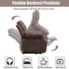 JONPONY Power Lift Recliner Chair Recliners for Elderly with Heat and Massage Recliner Chair for Living Room with Infinite Position and Side Pocket,USB Charge Port,Brown