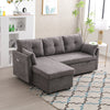 JONPONY 81.1" Modular Sectional Sofa L Shaped Modular Couch with Reversible Chaise Modular Sofa Sectional Couch with Storage Seats,Grey