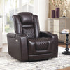 JONPONY Home Power Recliner Chair with USB Ports and Cup Holders,Electric Home Theater Seating with Hidden Arm Storage,Black