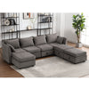 JONPONY Modular Sectional Sofa with Storage, Washable Sectional Couch with Changeable Covers, Corner Seat for Modular Sofa