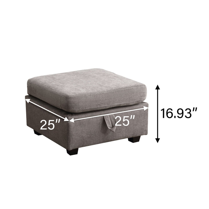 JONPONY Storage Ottoman for Modular Sectional Sofa