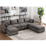 JONPONY Storage Ottoman for Modular Sectional Sofa