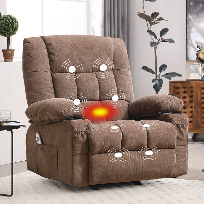 JONPONY Manual Recliner Chair with Heat Therapy and Massage Function, JONPONY Manual Recliner Chair with Heat Therapy and Massage Function,