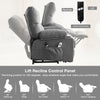 JONPONY Power Lift Recliner Chair for Elderly with Heat and Vibration Massage Recliner Chair with USB Charge Port for Living Room- Infinite Position, Side Pocket,Grey