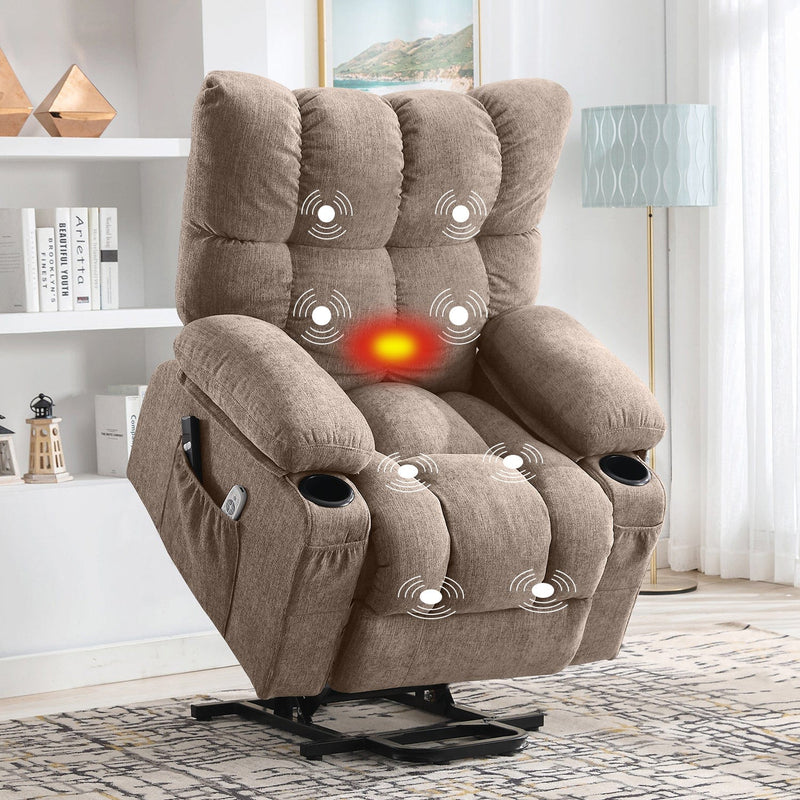 JONPONY Power Lift Recliner Chair for Elderly with Heat and Vibration JONPONY Power Lift Recliner Chair for Elderly with Heat and Vibration