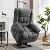 JONPONY Power Lift Recliner Chair Recliners for Elderly with Heat and Massage Recliner Chair for Living Room with Infinite Position and Side Pocket,USB Charge Port,Brown