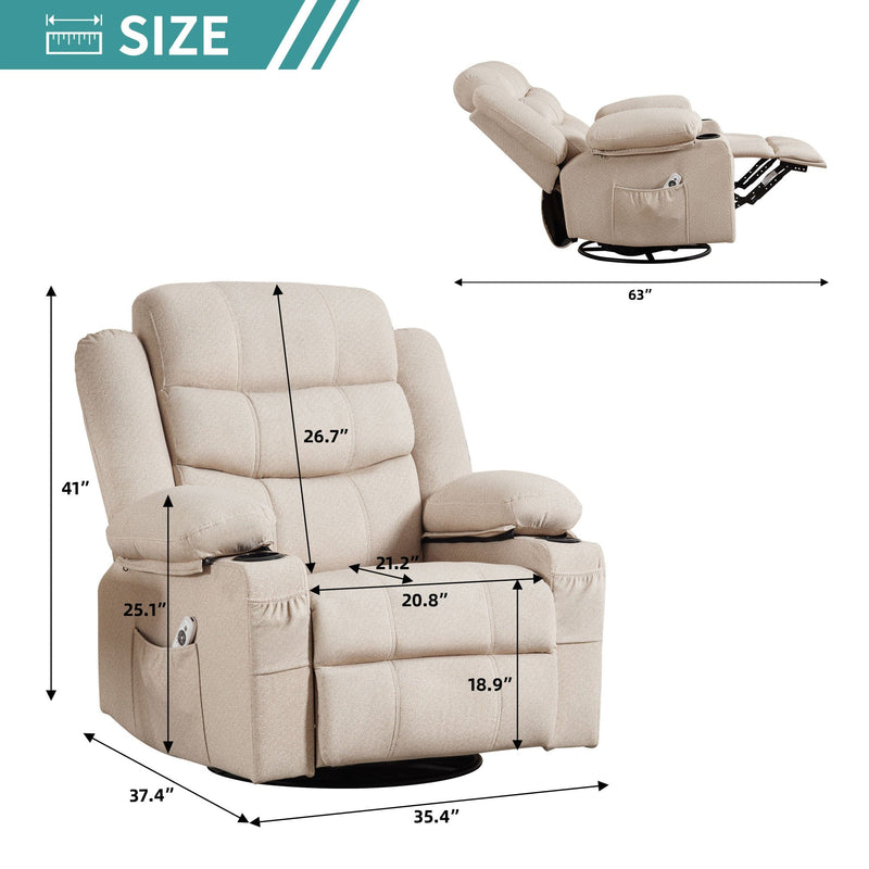 JONPONY Upholstered Recliner
