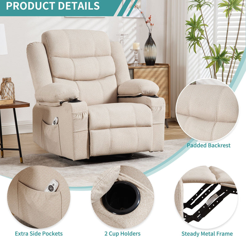 JONPONY Upholstered Recliner