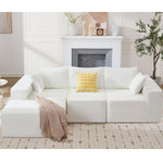JONPONY 103" Modular Sectional Sofa, L Shaped Cloud Sectional Couch with Deep Seats, Modern Boneless Couch with Chaise, No Assembly Foam Couches, Upholstered Couches for Living Room & Bedroom
