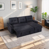 JONPONY Sleeper Sofa, Sofa Bed- 2 in 1 Pull Out Couch Bed with Storage Chaise for Living Room, Sofa Sleeper with Pull Out Bed,