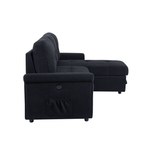JONPONY Sleeper Sofa, Sofa Bed- 2 in 1 Pull Out Couch Bed with Storage Chaise for Living Room, Sofa Sleeper with Pull Out Bed,