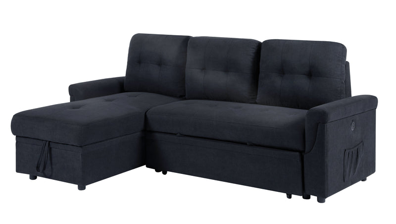 JONPONY Sleeper Sofa, Sofa Bed- 2 in 1 Pull Out Couch Bed with Storage Chaise for Living Room, Sofa Sleeper with Pull Out Bed,