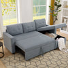 JONPONY Sleeper Sofa, Sofa Bed- 2 in 1 Pull Out Couch Bed with Storage Chaise for Living Room, Sofa Sleeper with Pull Out Bed,