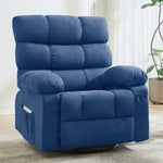 JONPONY Swivel Rocker Recliner Chair, Ergonomic Lounge Chair for Living Room,Small Spaces with Rocking Function,360° Swivel,Side Pocket