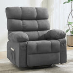 JONPONY Swivel Rocker Recliner Chair, Ergonomic Lounge Chair for Living Room,Small Spaces with Rocking Function,360° Swivel,Side Pocket