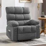 JONPONY Swivel Rocker Recliner Chair, Ergonomic Lounge Chair for Living Room,Small Spaces with Rocking Function,360° Swivel,Side Pocket